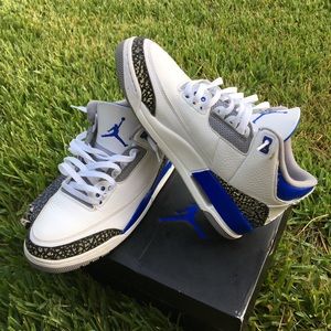 Jordan 3 blue racer size 9.5